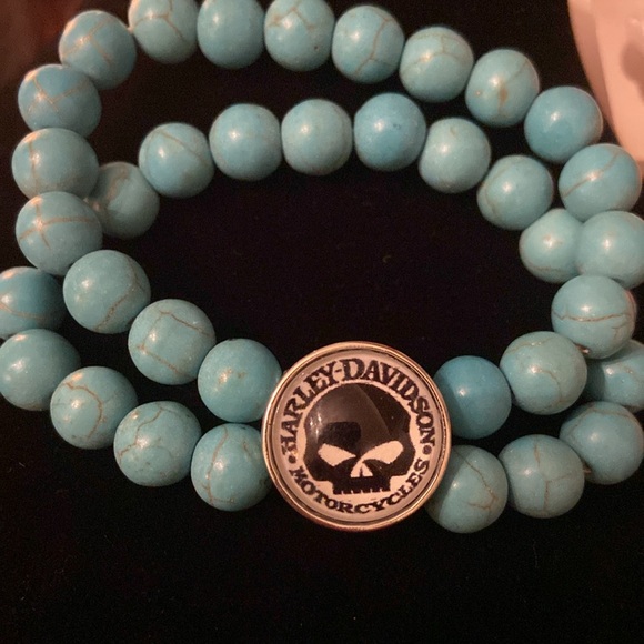 Harley-Davidson Jewelry - HD Turquoise Willie G Beaded Bracelet